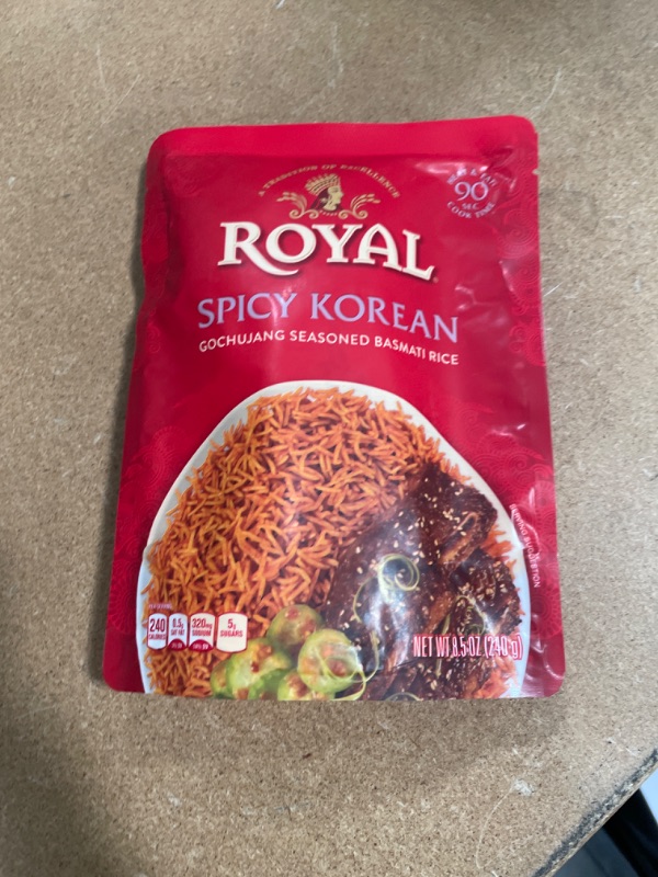 Photo 3 of **BEST BY DATE OF 11/03/2021**Authentic Royal Ready To Heat Rice, Spicy Korean, 4 Count