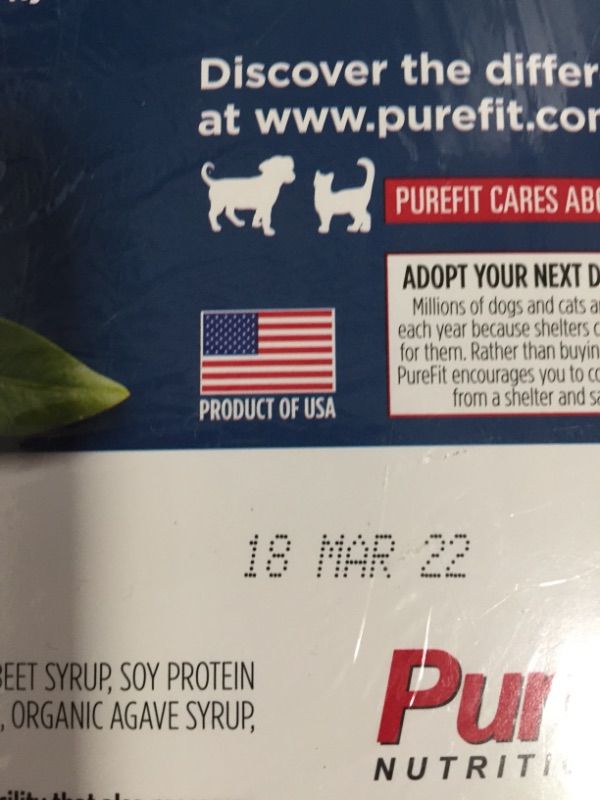 Photo 2 of **BEST BY 03-18-2022**PureFit Gluten-Free Nutrition Bars with 18 grams Protein: Almond Crunch, 2 oz Bars, Pack of 15
