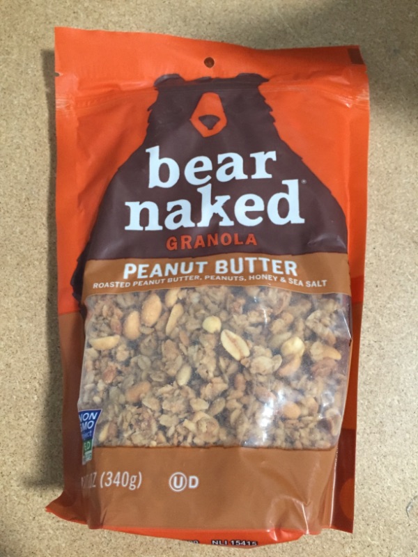 Photo 2 of **BEST BY 12-28-2021**Bear Naked Granola Cereal, Vegetarian, Breakfast Snacks, Peanut Butter, 12oz Bag 6-pack