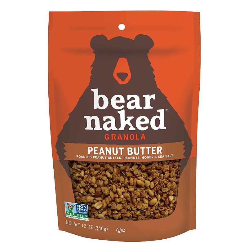 Photo 1 of **BEST BY 12-28-2021**Bear Naked Granola Cereal, Vegetarian, Breakfast Snacks, Peanut Butter, 12oz Bag 6-pack