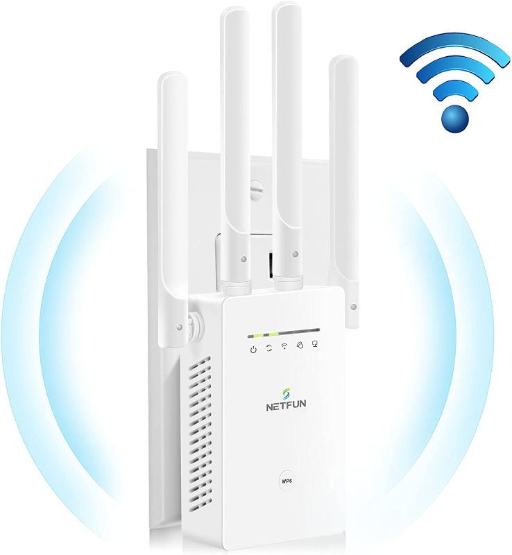 Photo 1 of ?2022 Upgraded? WiFi Extender WiFi Range Extender Wireless Internet Booster Cover up to 5000 sq.ft & 35 Device Wireless Signal Booster Repeater with Ethernet Port Extend Internet WiFi to Home Device
