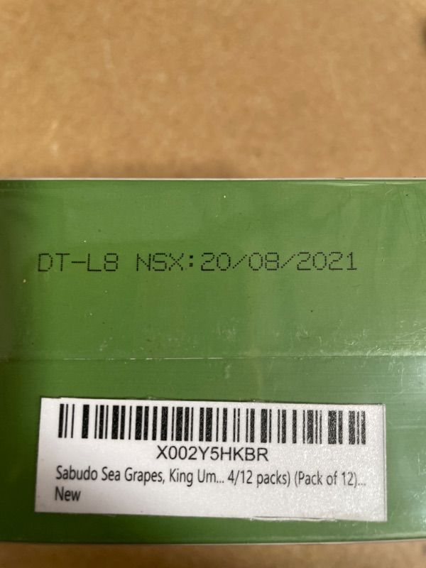Photo 2 of **BEST BY 08/20/2021**Sabudo Sea Grapes, King Umibudo, Dehydrated Lato Seaweed, Green Caviar, Superfood - The Pearl Of The Sea (0.7 oz x 12 packs)(Pack of 12)

