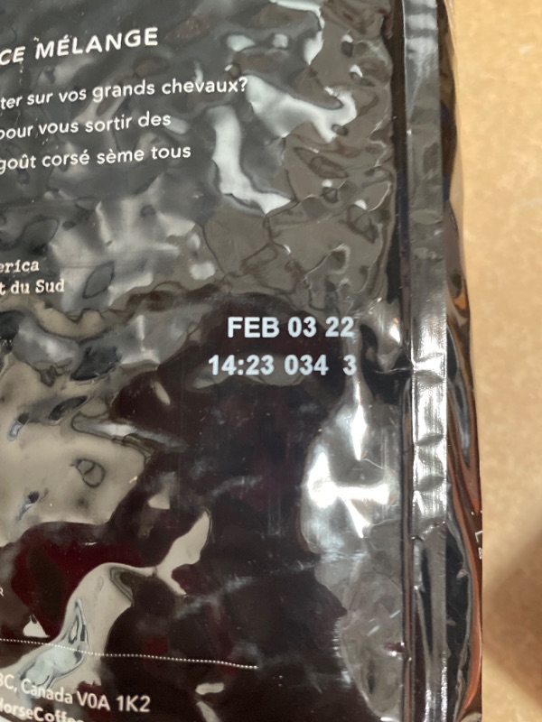 Photo 2 of **BEST BY 01/03/2022**Kicking Horse Coffee, 454 Horse Power, Dark Roast, Whole Bean, 2.2 lb - Certified Organic, Fairtrade, Kosher Coffee
BEST BY 01/03/2022