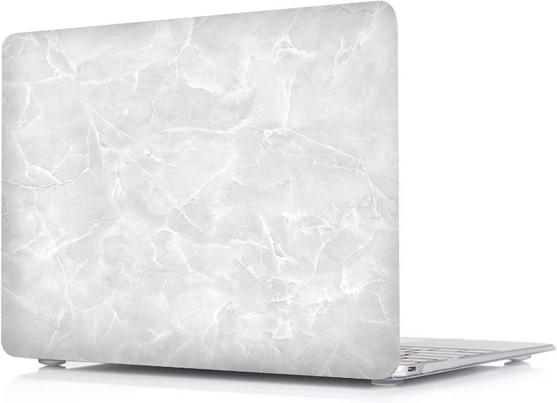 Photo 1 of Valkit MacBook Pro 16 inch Case 2020 2019 Release A2141, Plastic Hard Shell Case Only Compatible with Apple Mac Pro 16 Touch Bar & Touch ID, White Marble