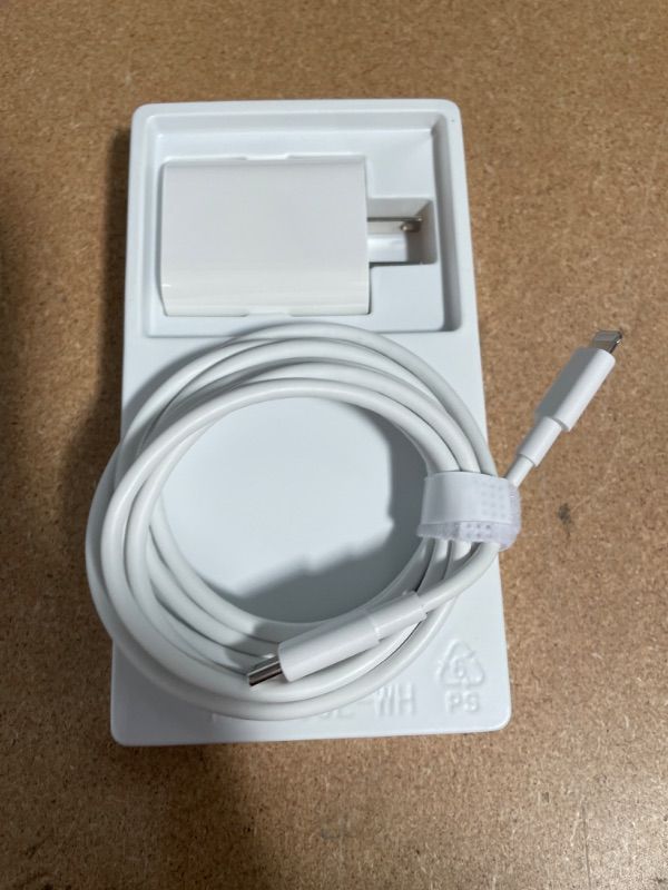 Photo 2 of  iPhone Fast Charger 20W PD Wall Charger with 6.6FT USB C to Lightning Cable Fast Charging Adapter for iPhone
