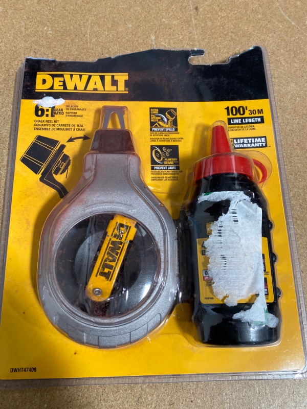 Photo 2 of 
DEWALT
100 ft. 6:1 Chalk Reel Kit