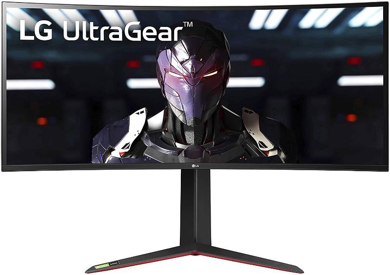 Photo 1 of LG 34GP83A-B 34 INCH 21: 9 ULTRAGEAR CURVED QHD (3440 X 1440) 1MS NANO IPS GAMING MONITOR WITH 160HZ AND G-SYNC COMPATIBILITY - BLACK (34GP83A-B)
