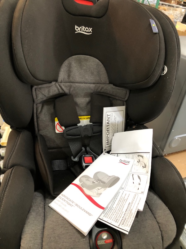 Photo 4 of Britax Boulevard ClickTight Anti-Rebound Bar Convertible Car Seat, StayClean Grey - Stain, Moisture & Odor Resistant Fabric
