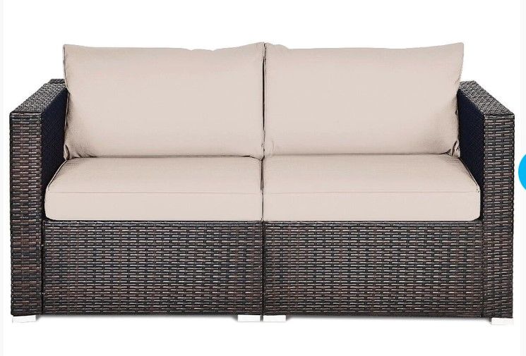 Photo 1 of **stock photo for reference** rattan sofa set a0002-brcc-2/2