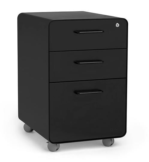 Photo 1 of devaise steel mini round edge 3-drawer mobile cabinet