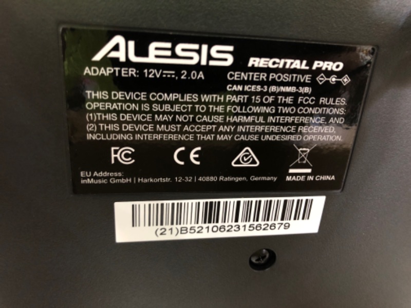 Photo 5 of Alesis Recital Pro 88-Key Digital Piano
