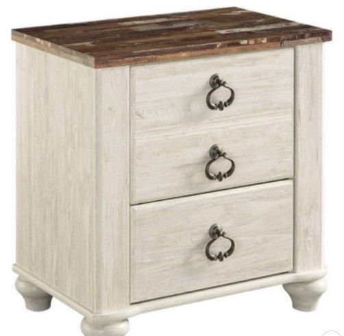 Photo 1 of Willowton Nightstand Two-Tone - Signature Design by Ashley

