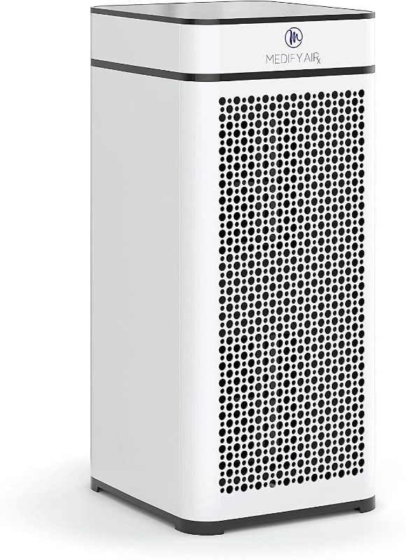 Photo 1 of Medify MA-40 Air Purifier with H13 True HEPA Filter | 840 sq ft Coverage | for Allergens, Smoke, Smokers, Dust, Odors, Pollen, Pet Dander | Quiet 99.9% Removal to 0.1 Microns | White, 1-Pack