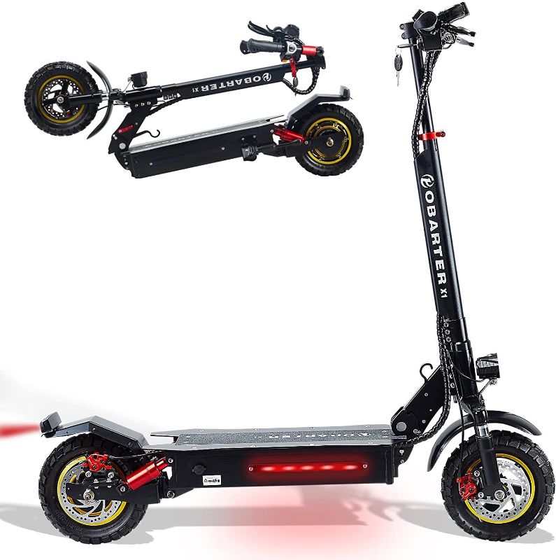 Photo 1 of **Minor Damage** Arwibon Electric Kick Scooter for Adults - 2500W Motor, Up to 35 MPH & 37 Miles, 48V/16AH, 11'' Heavy Duty Vacuum Off-Road Tire, Hydraulic disc Braking, Adult Electric Scooter with Seat Removable…
