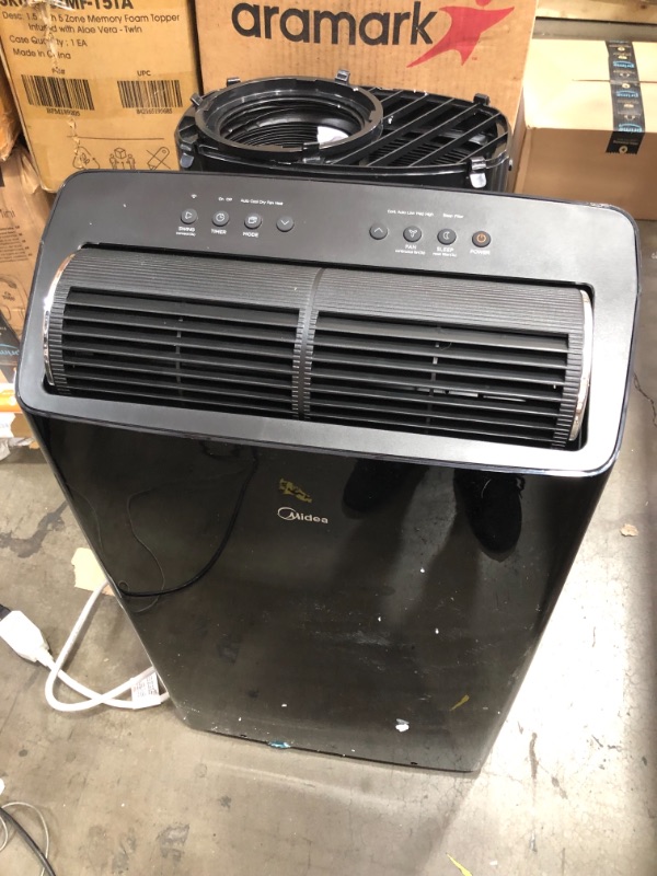 Photo 7 of **MINOR DAMAGE** Midea Duo 14,000 BTU (12,000 BTU SACC) Smart HE Inverter Ultra Quiet Portable Air Conditioner With Heat-Cools Up to 550 Sq. Ft., Works With Alexa/Google...
