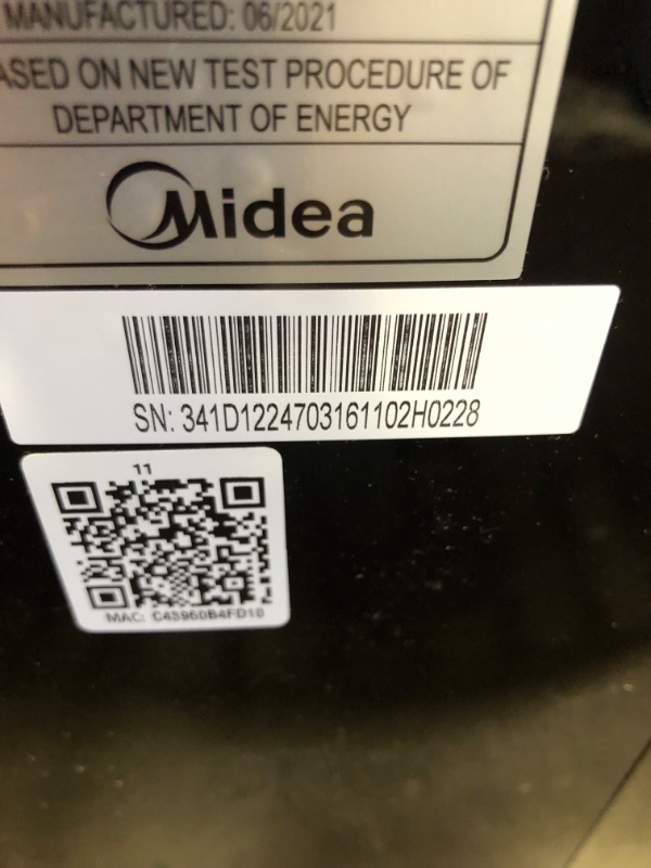 Photo 3 of **MINOR DAMAGE** Midea Duo 14,000 BTU (12,000 BTU SACC) Smart HE Inverter Ultra Quiet Portable Air Conditioner With Heat-Cools Up to 550 Sq. Ft., Works With Alexa/Google...
