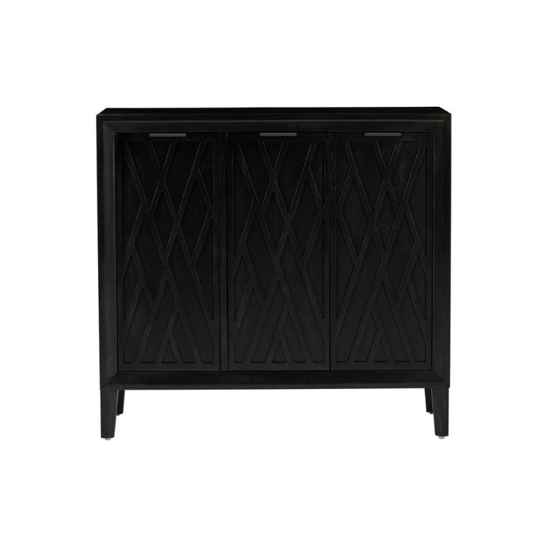 Photo 1 of **MINOR DAMAGE** Lane Furniture 360 Shiloh Accent Console - Black Rub Through, 39 in. W X 15 in. D X 35 in. H in Navy
