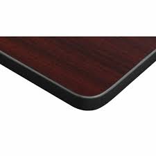 Photo 1 of **MINOR DAMAGE TO CORNERS** 66" X 30" Rectangle Laminate Table Top- Mahogany/ Mocha Walnut
