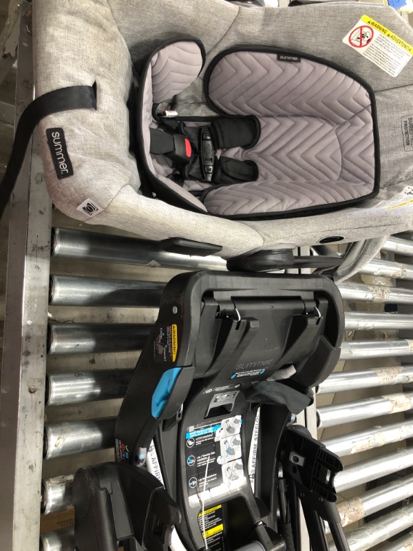 Photo 4 of **MINOR DAMAGE**MISSING PARTS* Summer Myria Modular Travel System with The Affirm 335 Rear-Facing Infant Car Seat, Stone Gray  – Convenient Stroller and Car Seat with Advanced Safety Features
