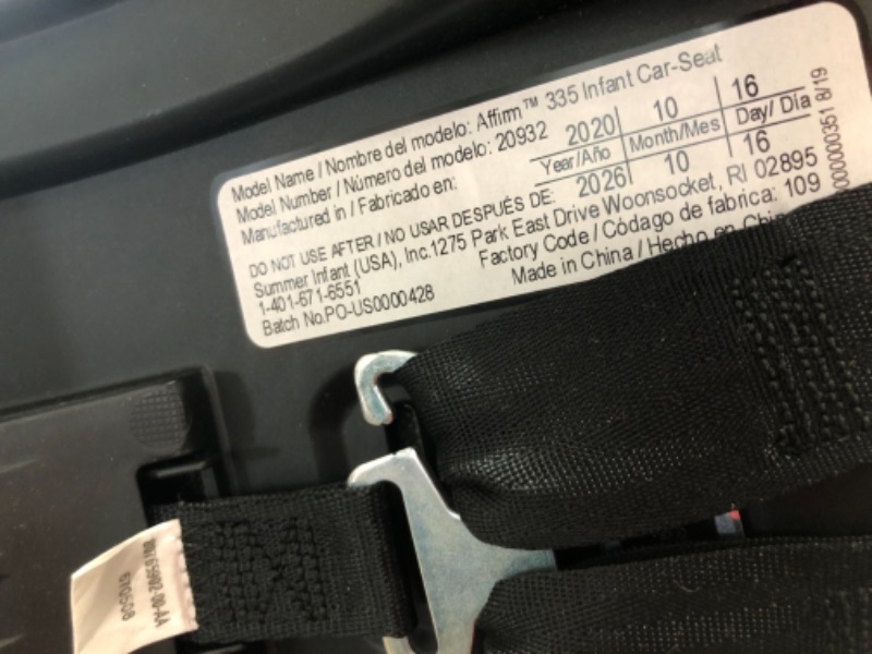 Photo 5 of **MINOR DAMAGE**MISSING PARTS* Summer Myria Modular Travel System with The Affirm 335 Rear-Facing Infant Car Seat, Stone Gray  – Convenient Stroller and Car Seat with Advanced Safety Features
