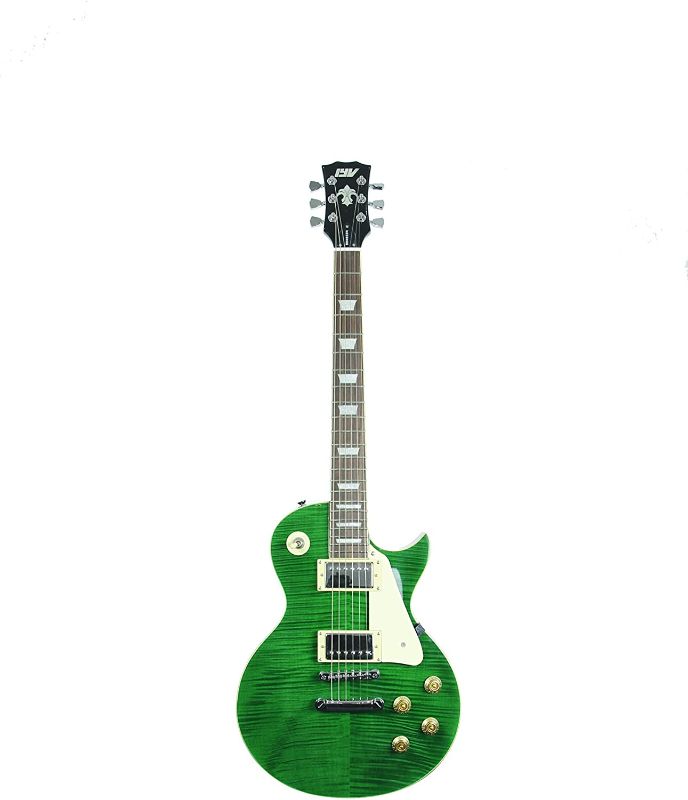 Photo 1 of **MISSING SOME STRINGS** ivy ILS-300 EGR Les Paul Solid-Body Electric Guitar, Emerald Green
