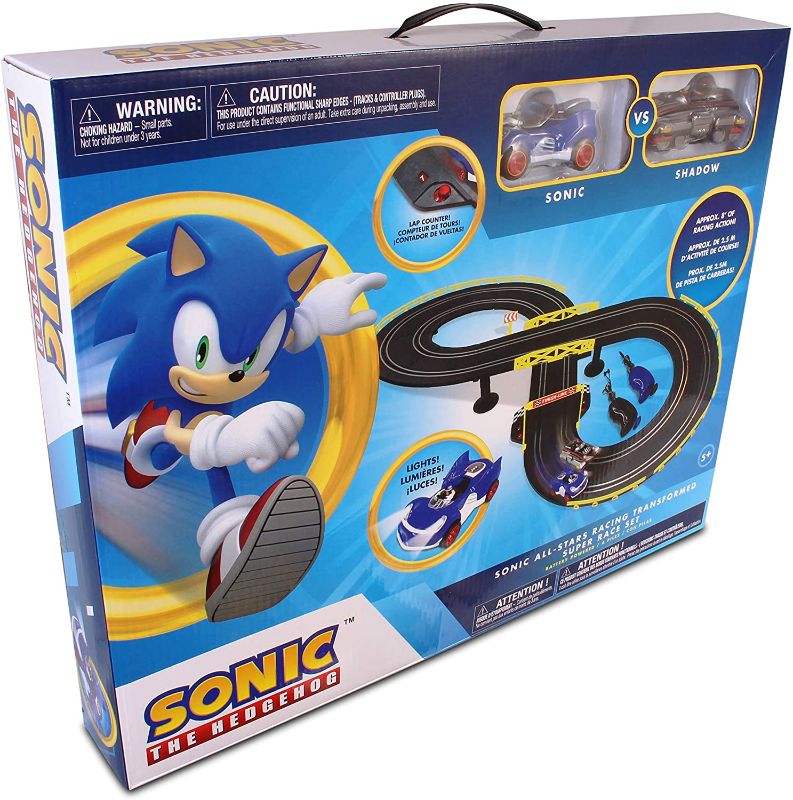 Photo 1 of NKOK Sonic & Shadow RC Slot Car Set Race Set Vehicle
