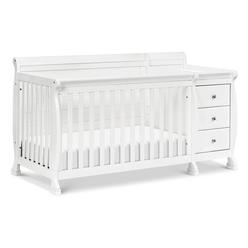 Photo 1 of DaVinci Kalani 4-in-1 Convertible Crib & Changer in White
