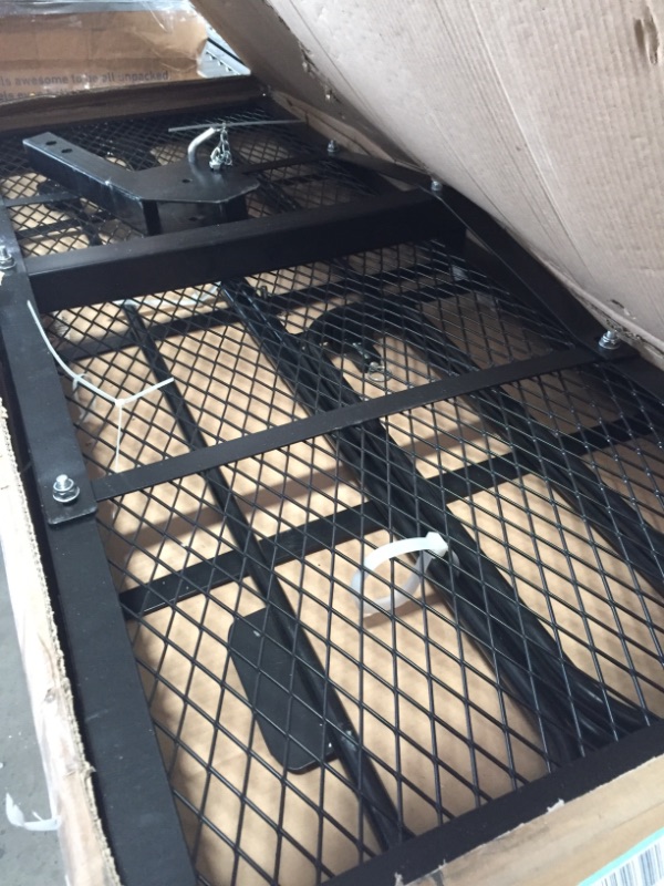 Photo 2 of ***PARTS ONLY***
CURT
60" x 24" Black Steel Basket Cargo Carrier (Folding 2" Shank, 500 lbs.)