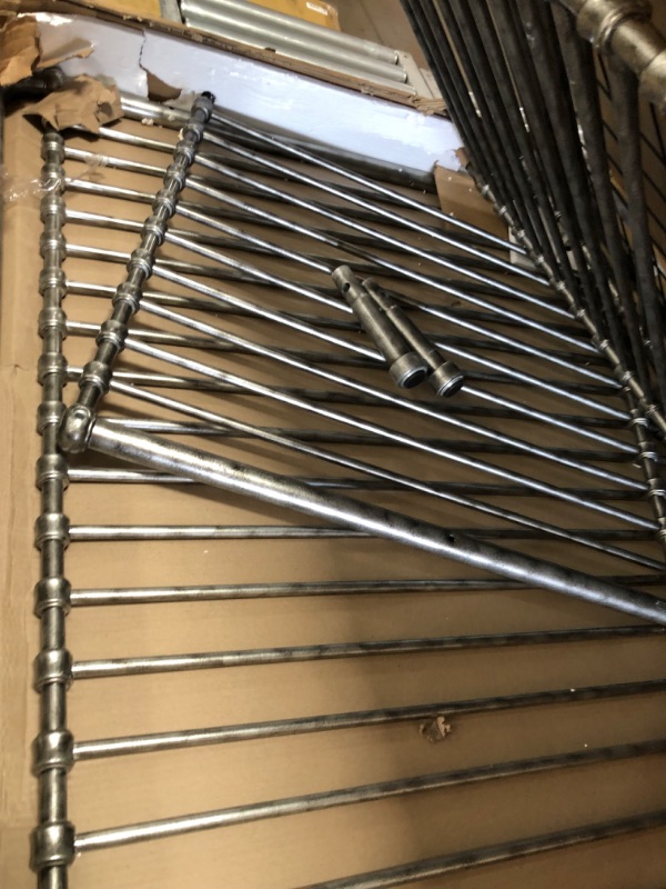 Photo 6 of (PARTS ONLY; INCOMPLETE HARDWARE; MISSING MANUAL;' MISSING METAL COMPONENTS; SCRATCH DAMAGES)
Million Dollar Baby Classic Winston 4-in-1 Convertible Crib, Vintage Silver, 70 lb
