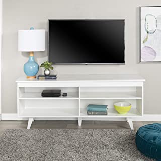 Photo 1 of (DAMAGED CORNERS)
Walker Edison Rohde Contemporary 4 Cubby TV Stand for TVs up to 65 Inches, 58 Inch, White
