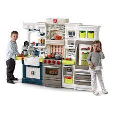 Photo 1 of *** INCOMPLETE***  BOX 2 OF 3 MISSING BOXES 1 AND 3***
Step2 Elegant Edge Kitchen | Large Kids Kitchen Playset with Realistic Lights & Sounds | Over 70-Pc Play Food & Toy Accessories Set Included
