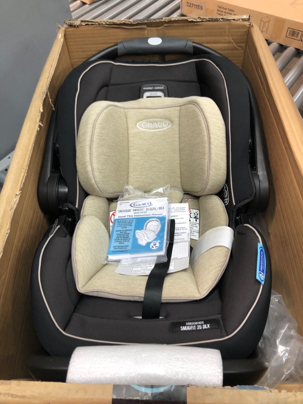 Photo 2 of GRACO SnugFit 35 DLX Infant Car Seat Baby Car Seat with Anti Rebound Bar, Pierce , 27.5x17.5x25.5 Inch (Pack of 1)
