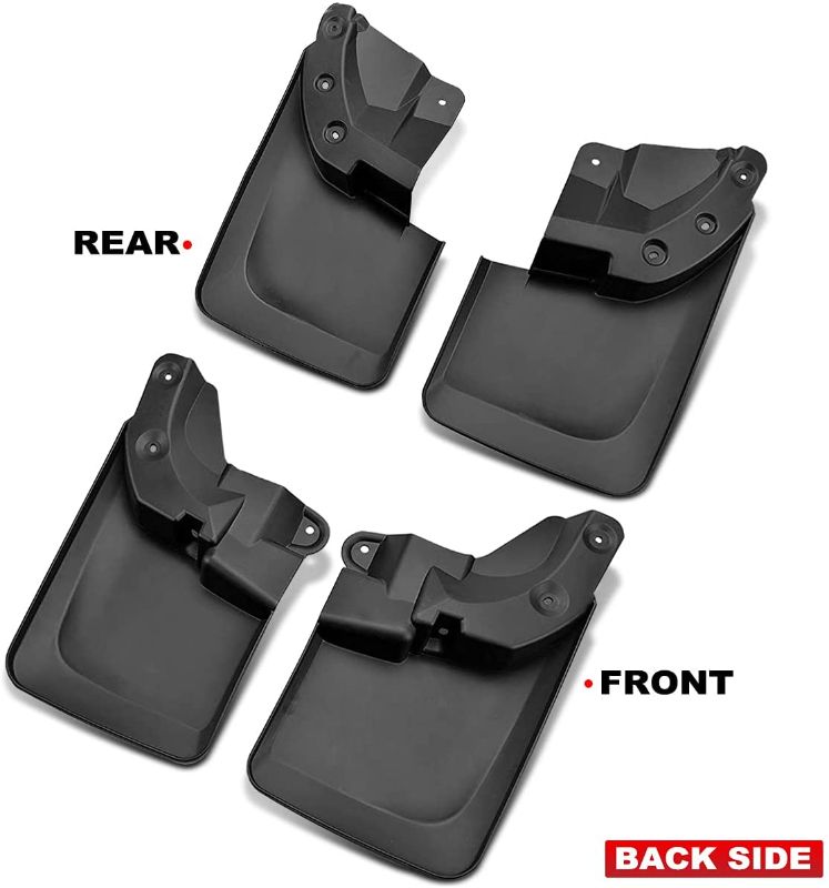 Photo 1 of  Mud Flaps Splash Guards Replacement for Toyota Tacoma 2016-2021 Molded with OEM Fender Flares (Doesn't Fit SR Models) Front and Rear 4-PC Set
