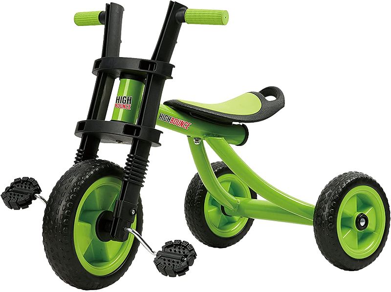 Photo 1 of High Bounce Kids Tricycle - Extra Tall 3 Wheel Kids Trike, for Toddlers and Kids Ages 3-6 Adjustable Seat Tricycles, Soft Rubber Handle
