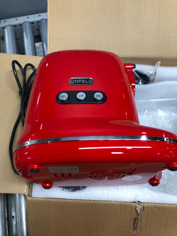 Photo 1 of Slow Juicer, ORFELD Cold Press Juicer Easy to Clean With Brush, Juicer Extractor with Quiet Motor & Reverse Function for High Nutrient Fruits & Vegetables(Red)