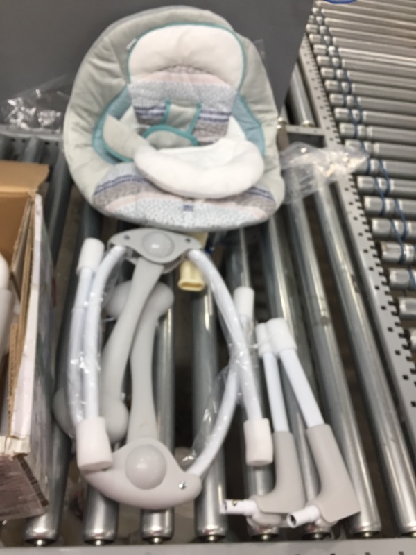 Photo 2 of Ingenuity Compact Lightweight Portable Baby Swing with Music, Nature Sounds and Battery-Saving Technology - Abernathy, 0-9 Months
