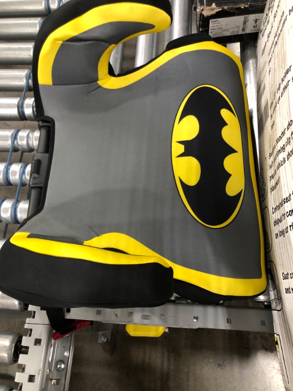 Photo 3 of Kids Embrace DC Comics Batman High Back Booster Car Seat, Black/Yellow