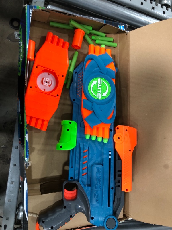 Photo 2 of DOES NOT FUNCTION PROPERLY, NERF Elite 2.0 Flipshots Flip-16 Blaster with 16 Dart Barrels That Flip to Double Your Firepower, 16-Dart Capacity, 16 Elite Darts
