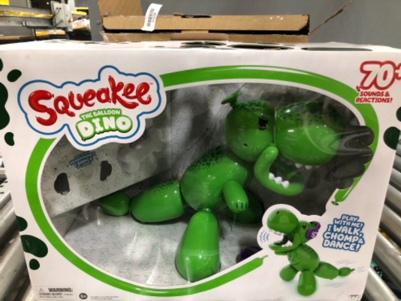 Photo 2 of BROKEN ACCESSORIES, Squeakee The Balloon Dino | Interactive Dinosaur Pet Toy That Stomps, Roars and Dances. Over 70+ Sounds & Reactions