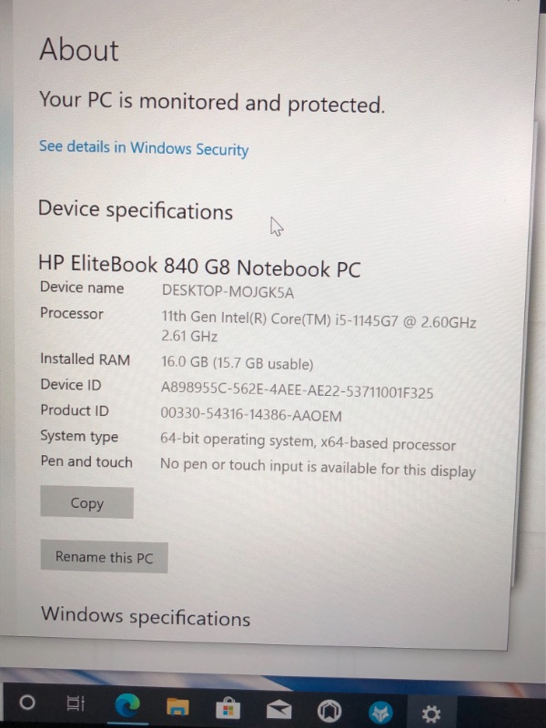 Photo 5 of HP EliteBook 840 G7 14" FHD IPS Business Laptop (Intel Core i5-10210U 4-Core, 16GB RAM, 256GB PCIe SSD, Intel UHD 620, 1920x1080, FP Reader, Backlit KB, WiFi 6, BT 5, HD Webcam, Win 10 Pro) w/Hub
