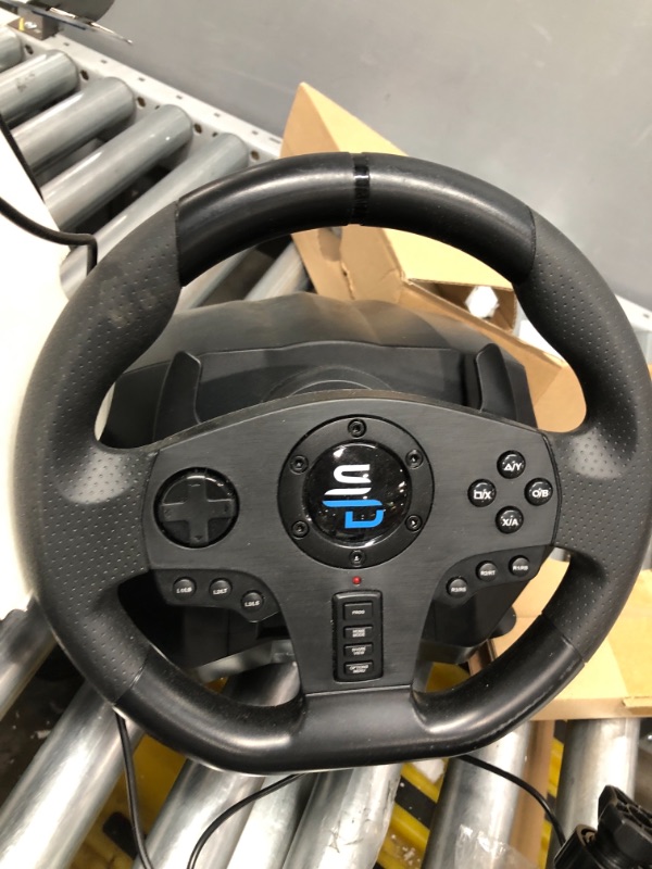 Photo 3 of Superdrive - GS850-X racing steering wheel with manual shifter, 3 pedals, paddle shifters for Xbox Serie X/S, PS4, Xbox One, (programmable)
