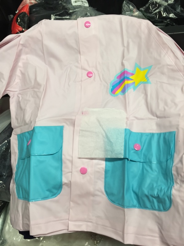 Photo 2 of  Pink Unicorn Raincoat - Toddler 12M