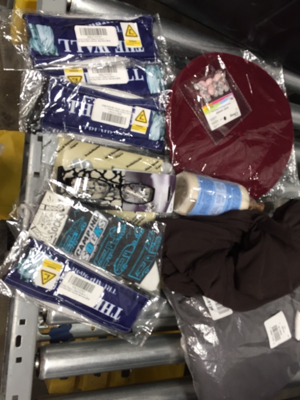 Photo 1 of **NOT REFUNDABLE** BUNDLE OF ASSOTED CLOTHES , MASK, HAT ETC...