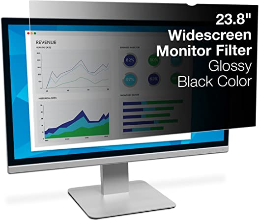 Photo 1 of 3M Privacy Filter for 23.8 in. Widescreen Monitor (PF238W9B),Black
