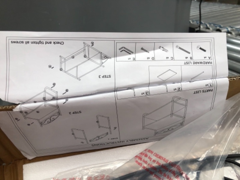 Photo 1 of 2-Tier Foldable Shelf Rack Kitchen Bathroom