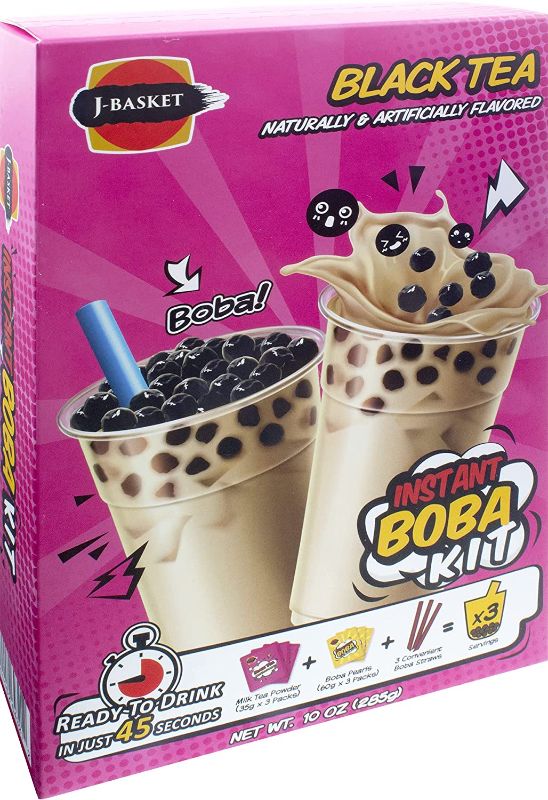 Photo 1 of **NON-REFUNDABLE**
BEST BY 9/13/23
J-Basket Black Tea Boba Kit, 10 Oz