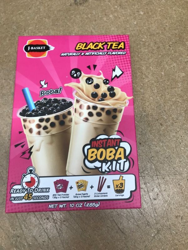 Photo 2 of **NON-REFUNDABLE**
BEST BY 9/13/23
J-Basket Black Tea Boba Kit, 10 Oz