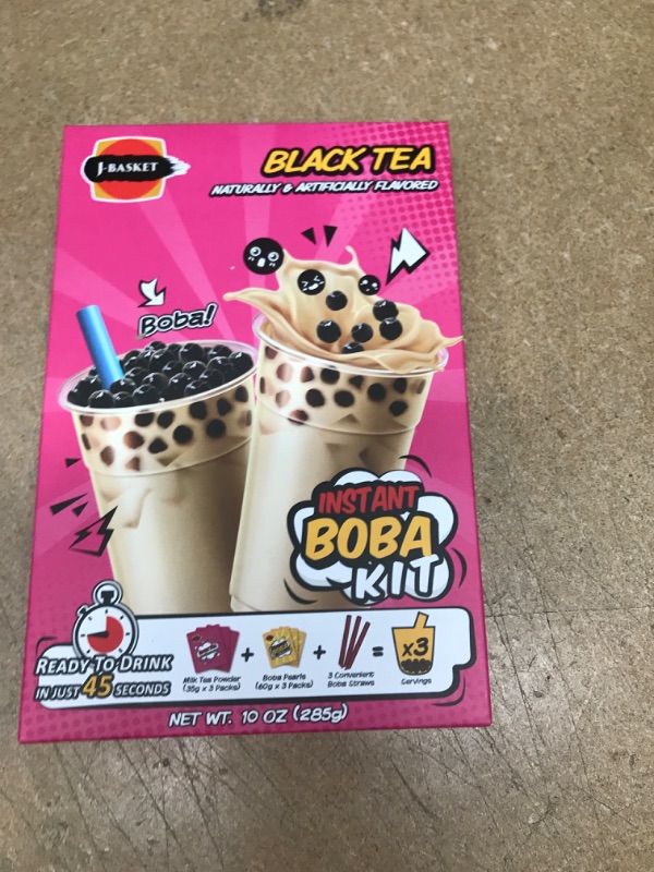 Photo 2 of **NON-REFUNDABLE**
BEST BY 9/13/23
J-Basket Black Tea Boba Kit, 10 Oz
