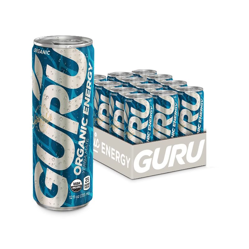 Photo 1 of ***NON-REFUNDABLE**
01/24
GURU Yerba Mate Organic Energy Drink Acai Berry & Mint Flavor, 12 Oz (Pack of 12)