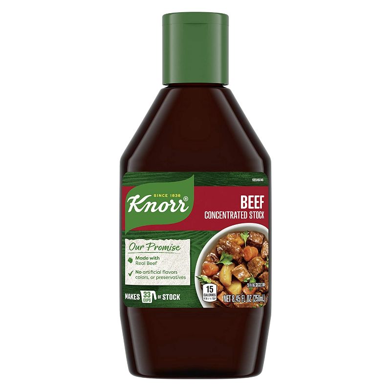 Photo 1 of **NON-REFUNDABLE**
BEST BY 4/16/22
Knorr Concentrated Beef Stock
8.45 fl oz,12 count